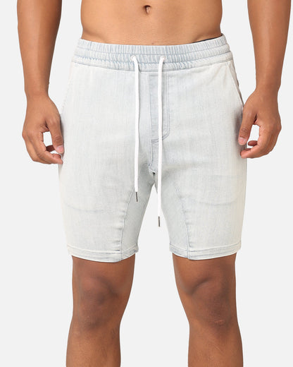 Saint Morta Correr Denim Shorts Light Blue