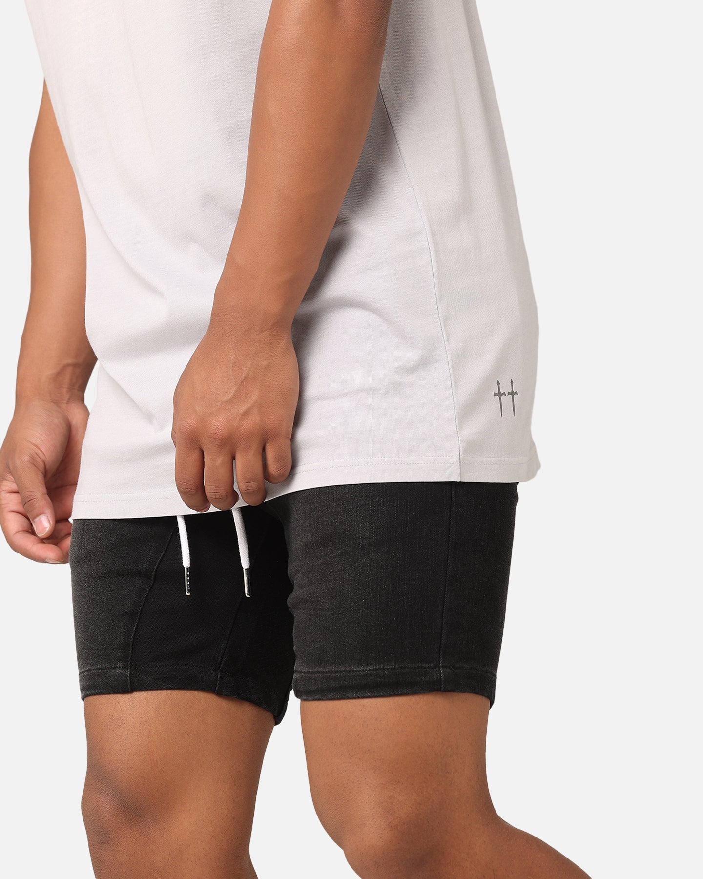 Saint Morta Correr Denim Shorts Washed Black