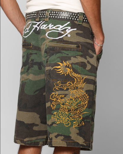 Ed Hardy Dragon Jorts Camo