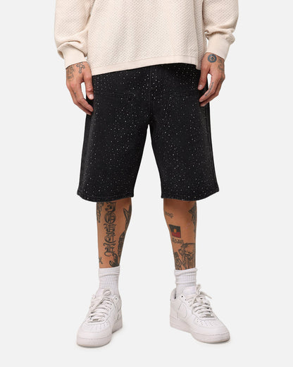 XXIII Diamond Buckle Back Jorts Black