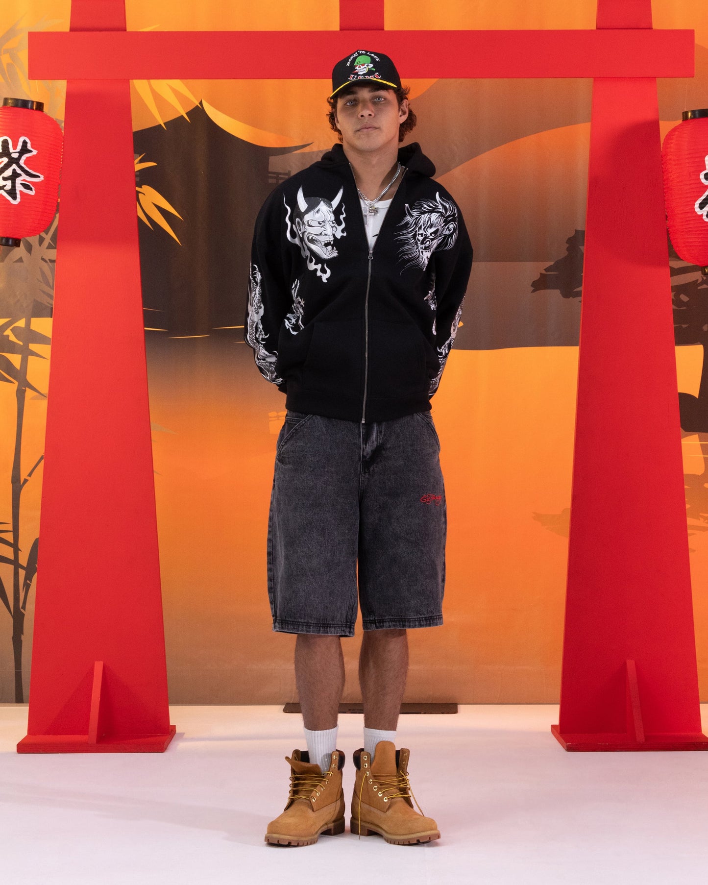 Ed Hardy Devil Jorts Black