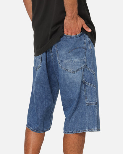 G-Star Bam Logger Denim Shorts Faded Blue