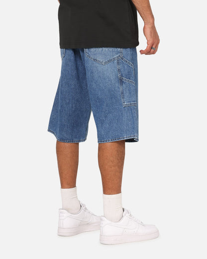 G-Star Bam Logger Denim Shorts Faded Blue
