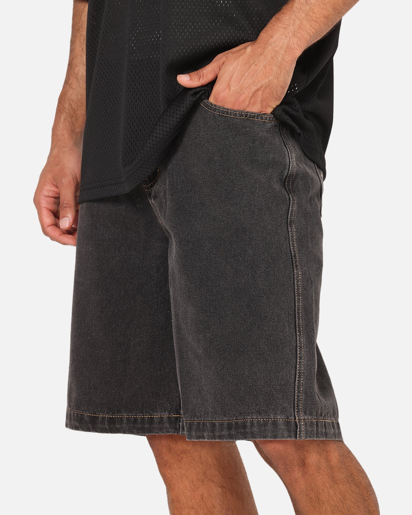 X-Large Bubble Bull Denim 91 Shorts Washed Black