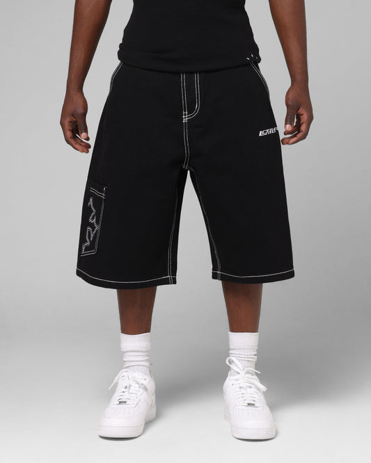 Loiter Biker Jorts Black