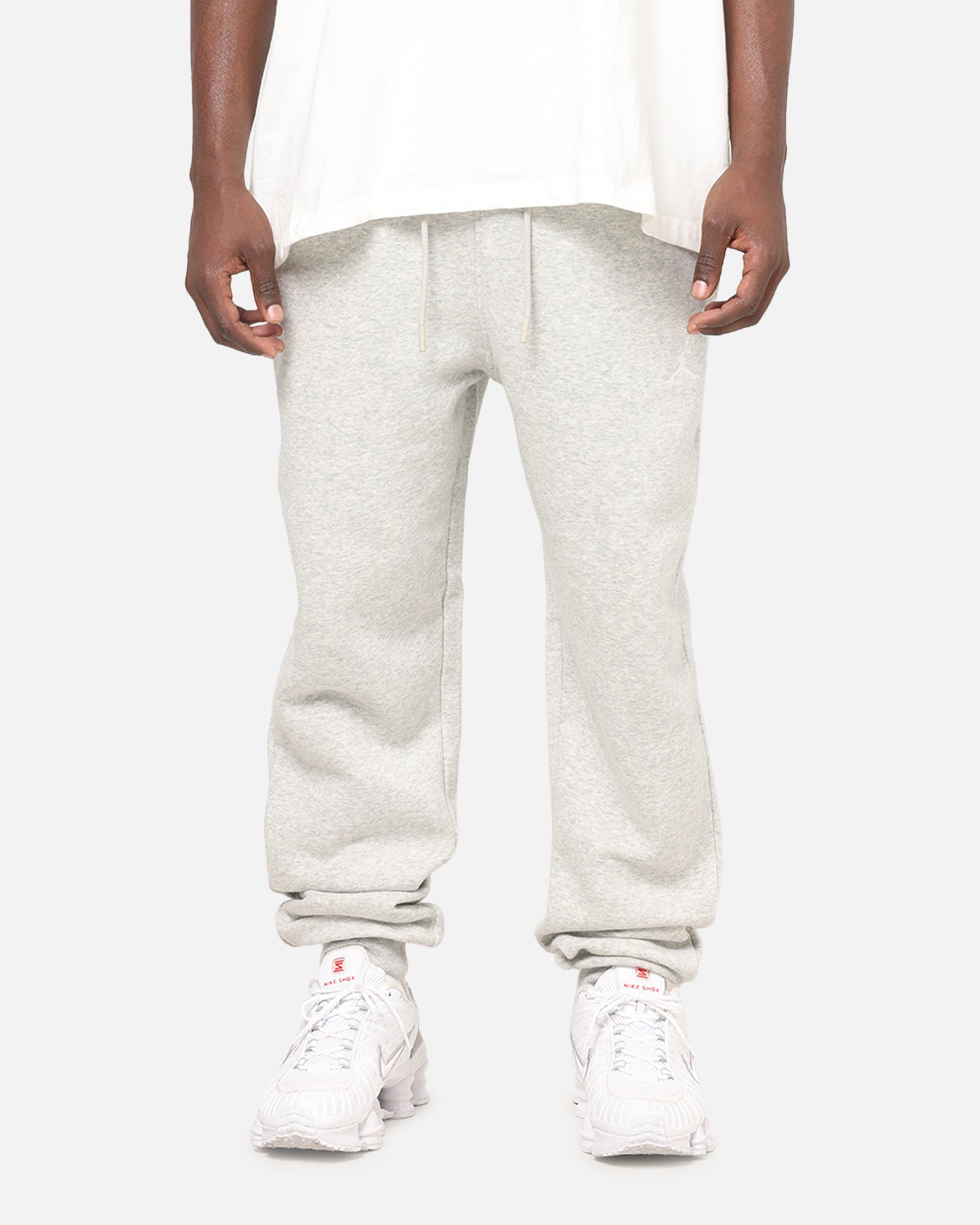 Jordan Brooklyn Fleece Pants Grey Heather/White