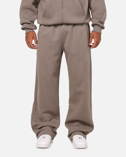 Jordan Jumpman Brooklyn Fleece Oversized Open-Hem Pants Olive Grey/Black