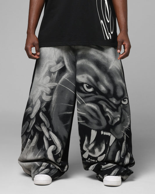 Loiter Airbrush Sweatpants Black