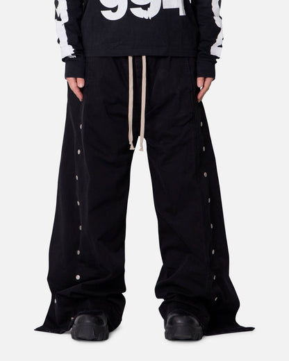 MNML Wide Panel Side Snap Pants Black
