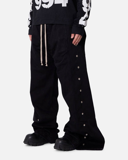 MNML Wide Panel Side Snap Pants Black